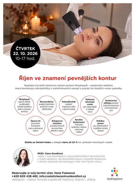 MUDr. Smutková 22.10.2026: Podzimní restart pleti